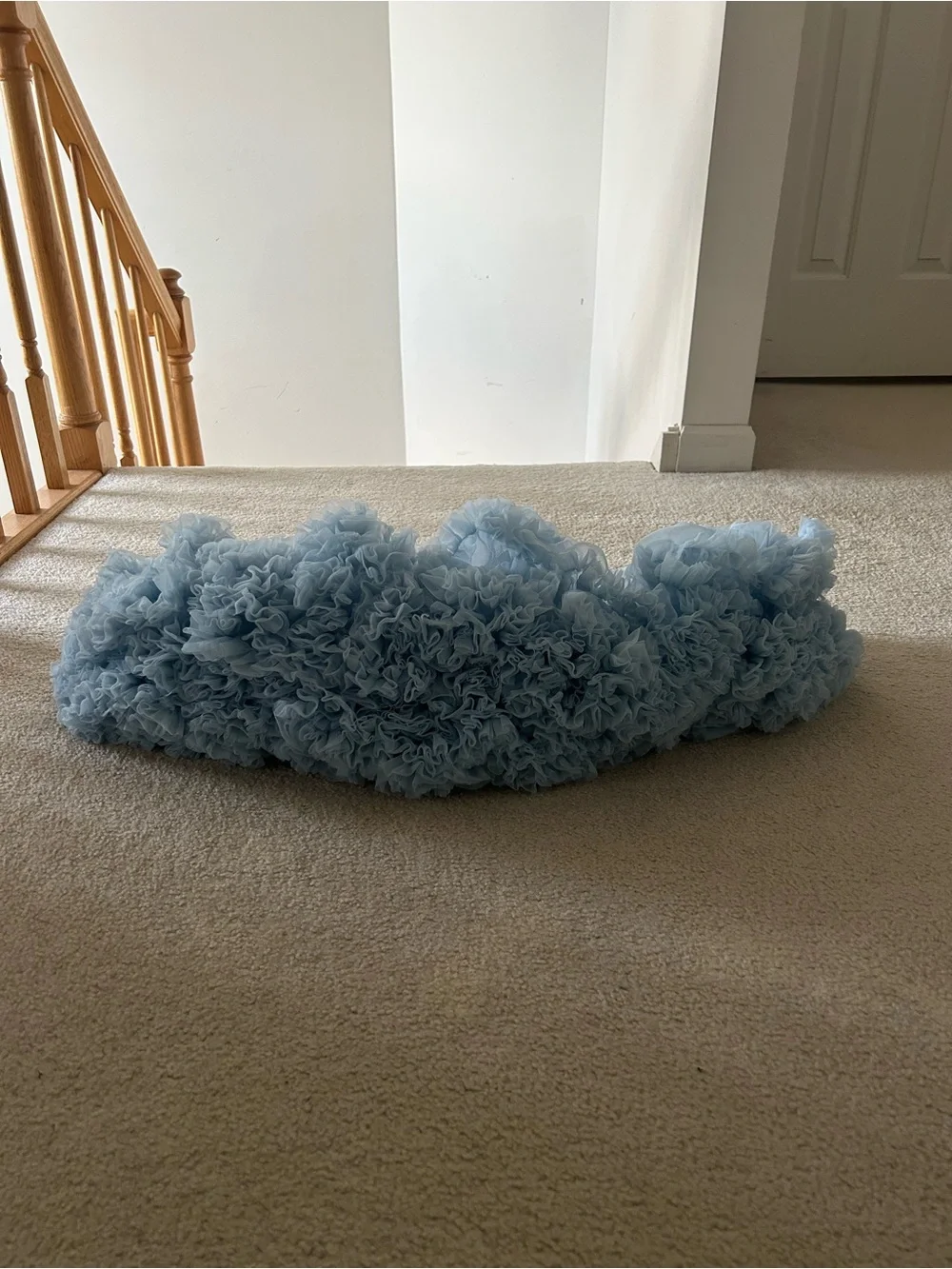 Angel’s Face tutu frozen blue sky size large 8-10 years pale blue pastel fluffy